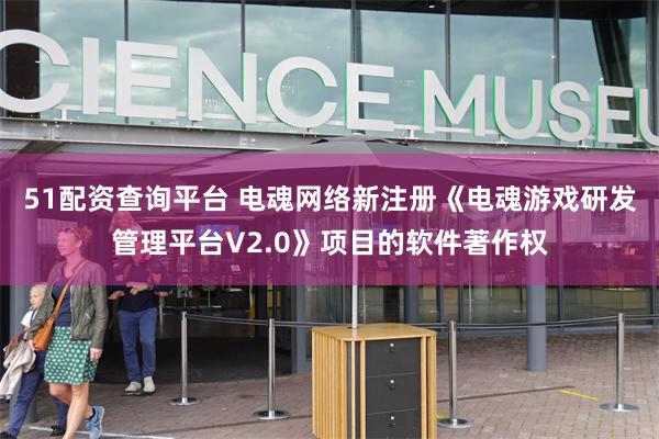 51配资查询平台 电魂网络新注册《电魂游戏研发管理平台V2.0》项目的软件著作权