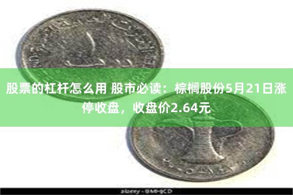 股票的杠杆怎么用 股市必读：棕榈股份5月21日涨停收盘，收盘价2.64元