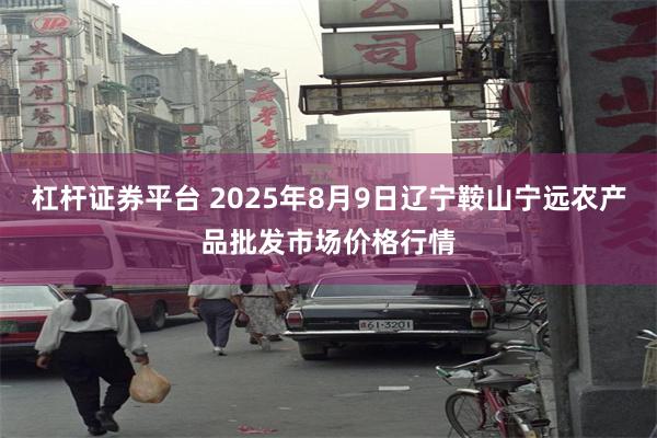 杠杆证券平台 2025年8月9日辽宁鞍山宁远农产品批发市场价格行情