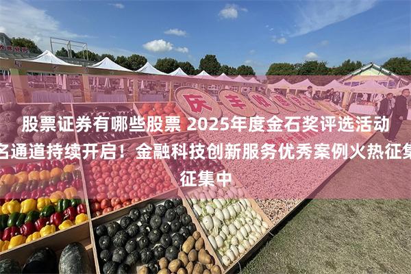 股票证券有哪些股票 2025年度金石奖评选活动报名通道持续开启！金融科技创新服务优秀案例火热征集中